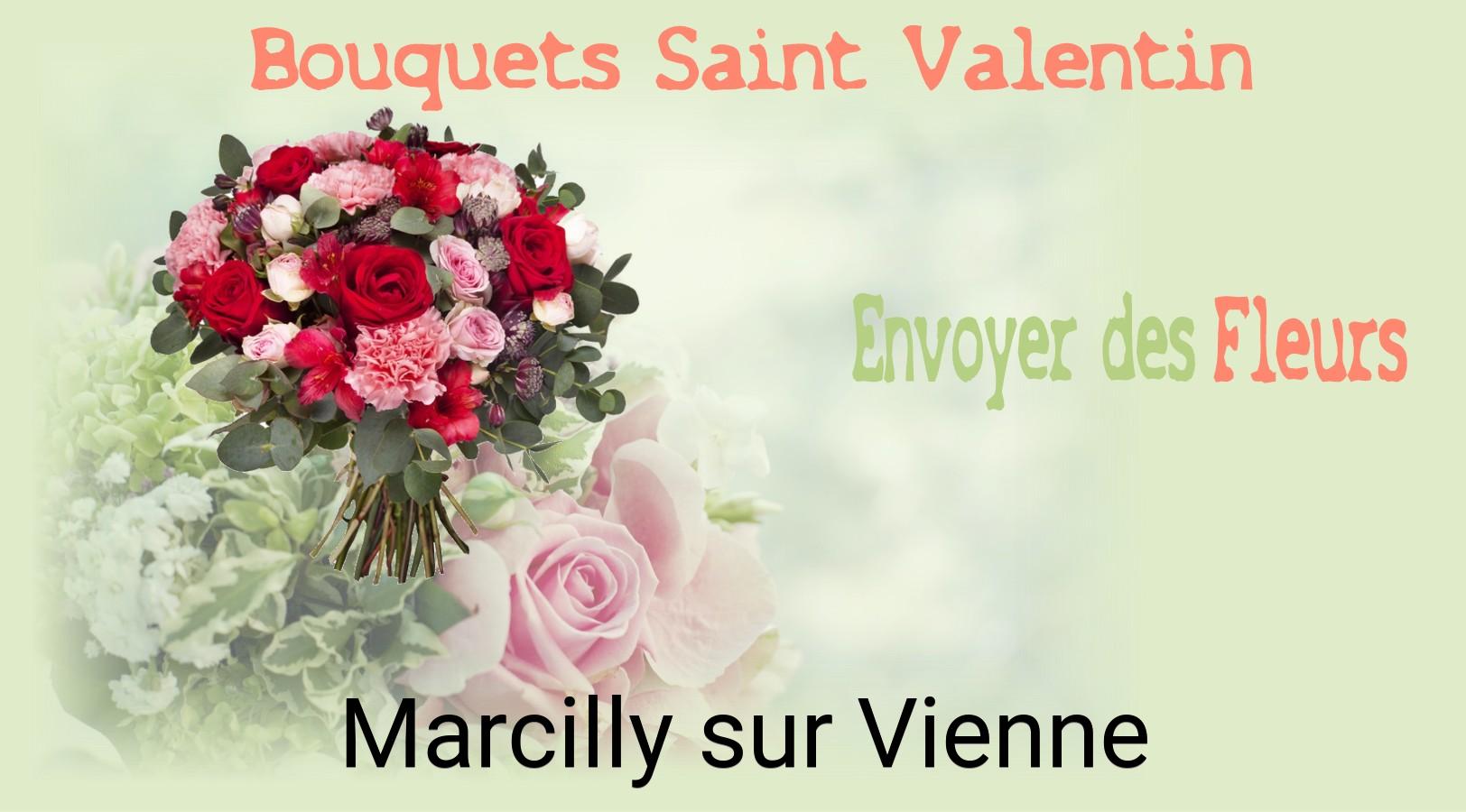 Roses de Saint-Valentin livrées à Marcilly-sur-Vienne